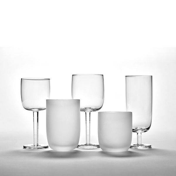 Serax BASE Glas Frost weiß designed by Piet Boon H9cm