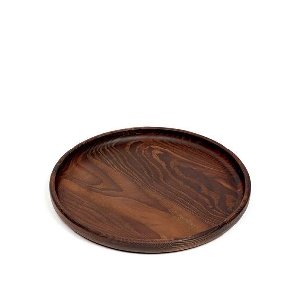 Serax PURE Tablett rund Holz von Pascale Naessens D29cm
