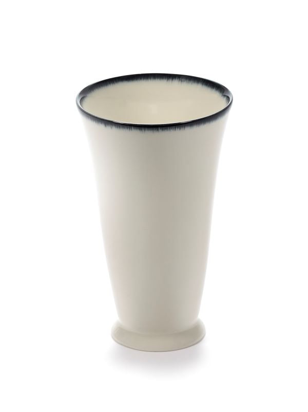 Serax Becher Tasse Ann Demeulemeester DÉ cremeweiß-schwarz Var A 340ml