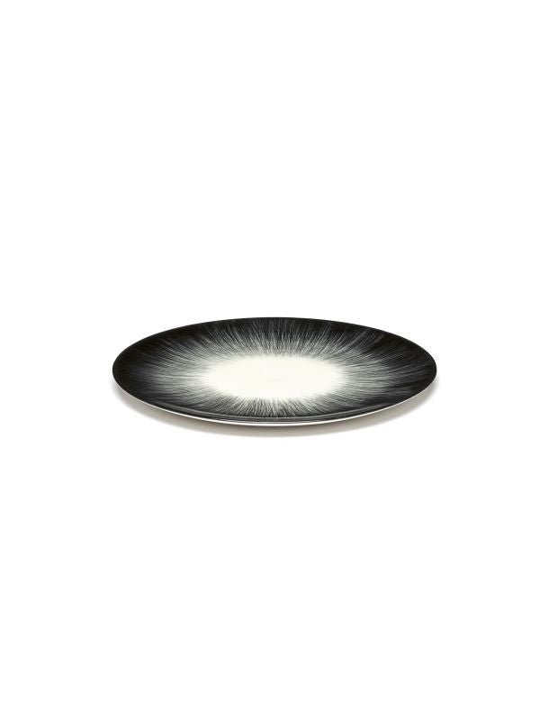 Serax DÉ Teller Ann Demeulemeester D17,5cm Var 5 cremeweiß-schwarz