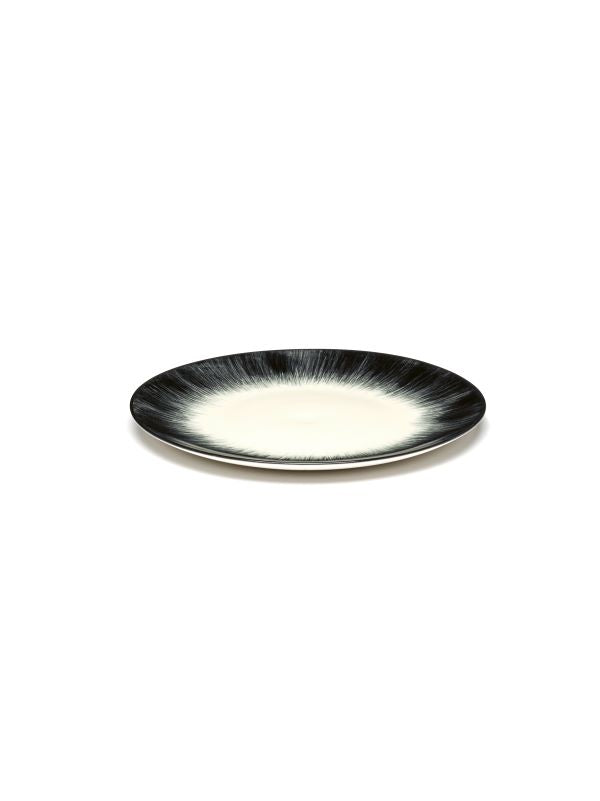 Serax DÉ Teller Ann Demeulemeester D17,5cm Var 4 cremeweiß-schwarz