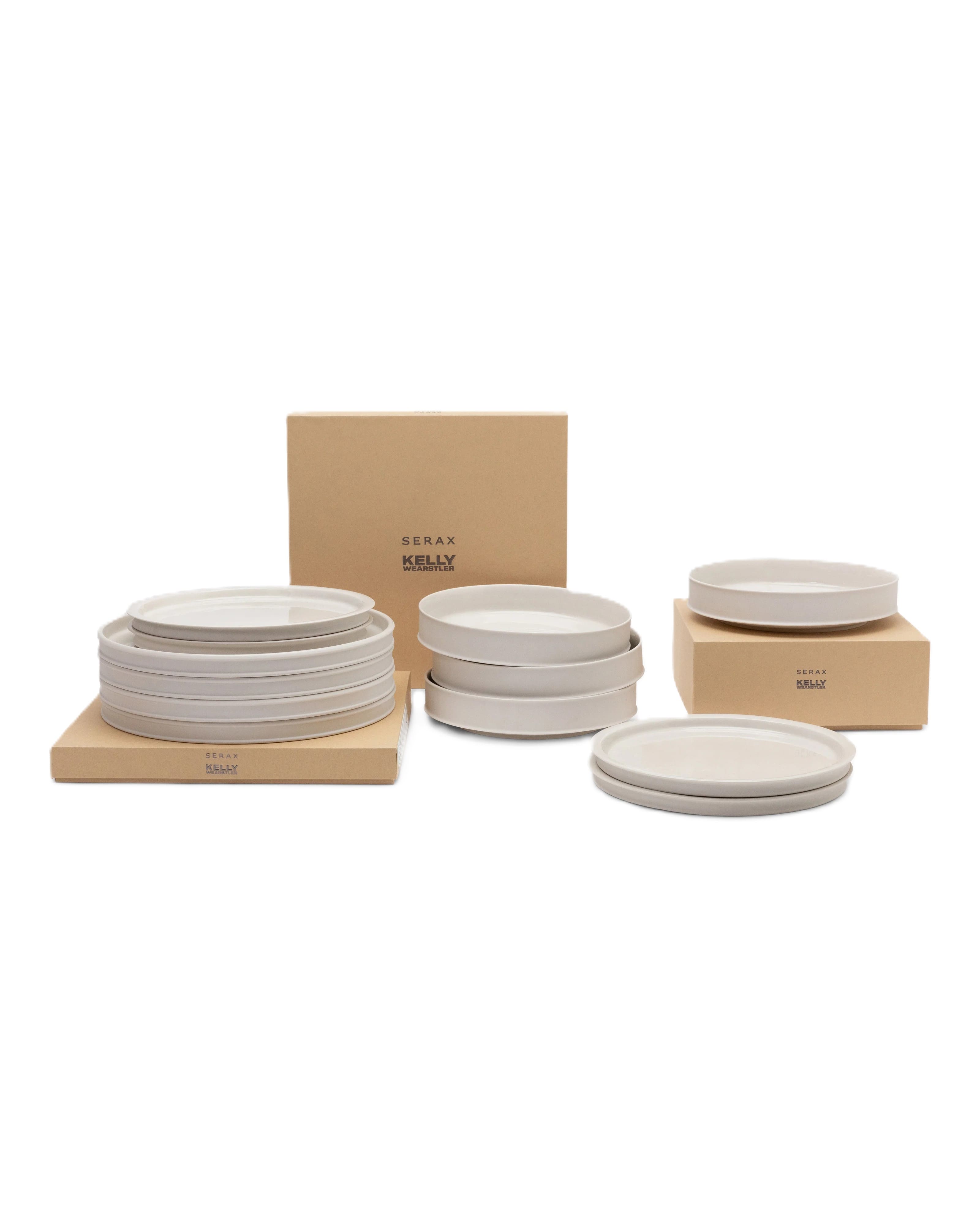 Serax Dinnerset DUNE alabaster 12-teilig Geschirrset von Kelly Wearstler