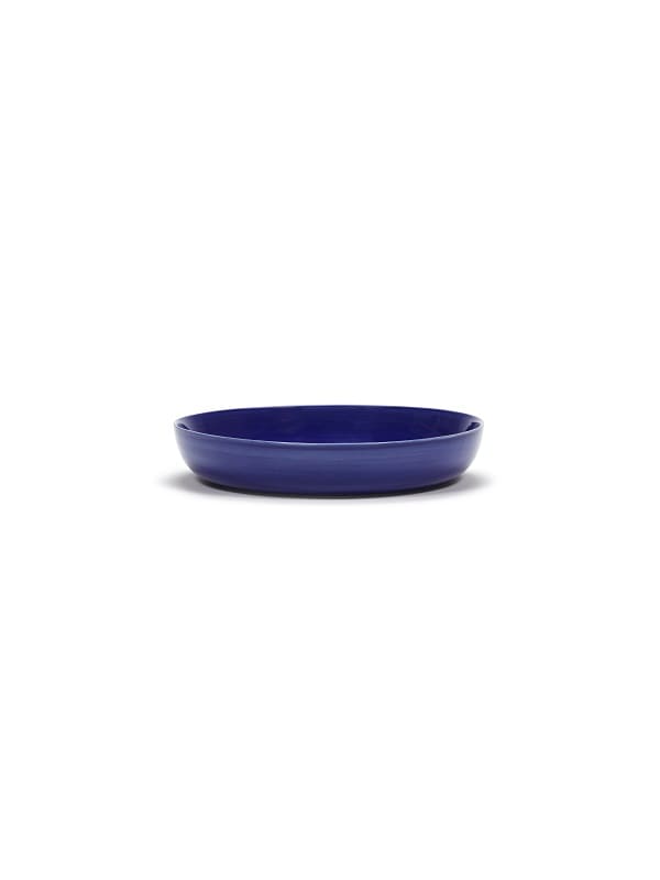 Ottolenghi Teller hoher Rand Lapis Swirl-Stripes weiß FEAST for Serax D22xH4cm