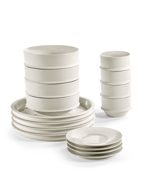 Serax Frühstücksset DUNE alabaster 16teilig Geschirr-Set von Kelly Wearstler