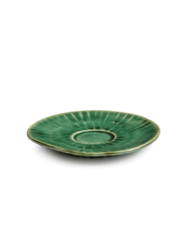 Serax Espresso Untertasse VERDE LANZA von Pascale Naessens grün D12,5cm