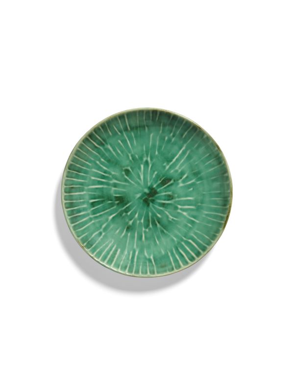 Serax Teller M VERDE LANZA D22cm von Pascale Naessens grün