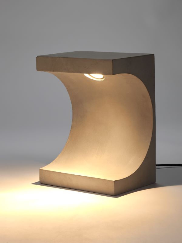 Serax Tischlampe Lampe CONCRETE TANGENT Leuchte aus Beton H40,5cm
