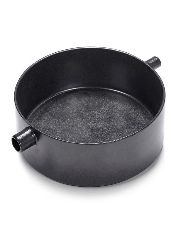 Serax FCK Ofenschale Auflaufform L schwarz D25xH9,8cm von Frédérick Gautier