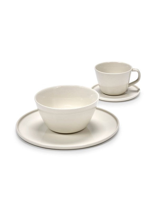 Serax CENA Frühstücksset Set creme 16 tlg. Geschirrset von Vincent van Duysen