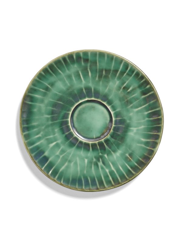 Serax Cappuccino Untertasse VERDE LANZA von Pascale Naessens grün D14,5cm
