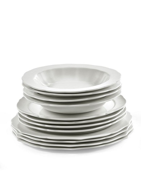 Serax SILHOUETTE Set 28 tlg. weiß vollständiges Geschirrset von Sergio Herman