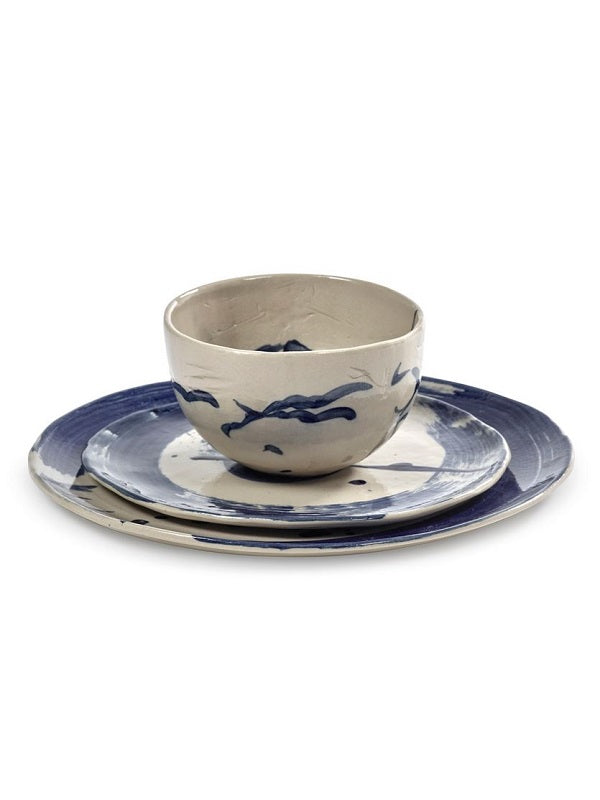 Serax Dinnerset SOPHIA beige-blau 12 tlg. von Marie Michielssen