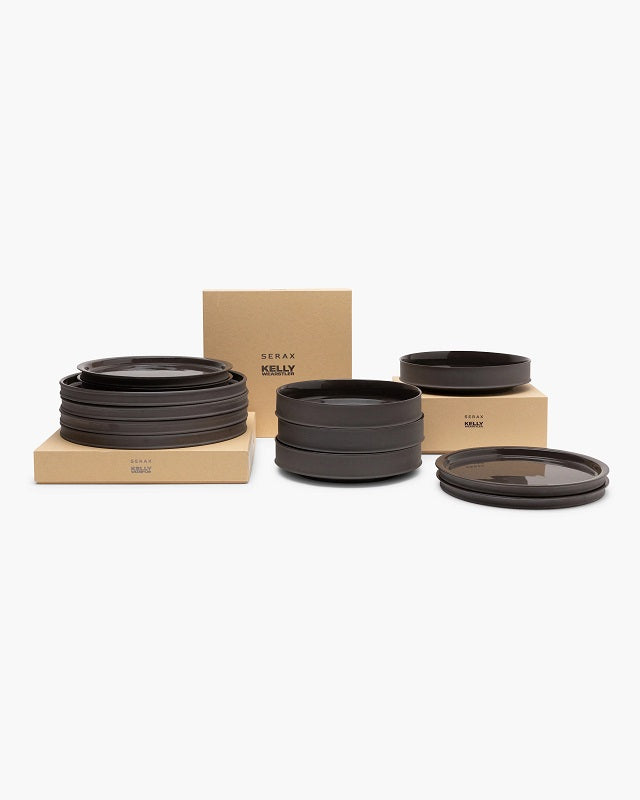 Serax Dinnerset DUNE slate 12-teilig von Kelly Wearstler