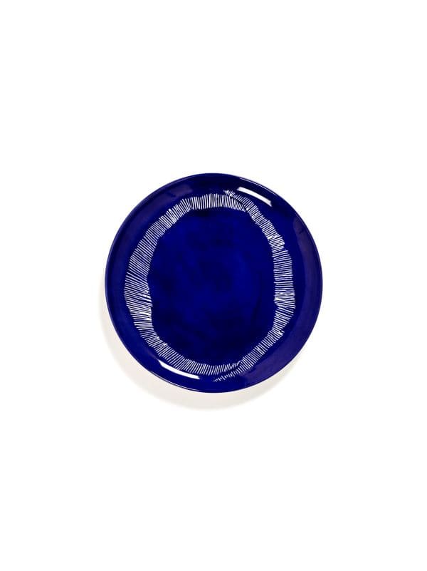 Ottolenghi Teller L Lapis Swirl-Stripes weiß FEAST for Serax D26,5xH2cm