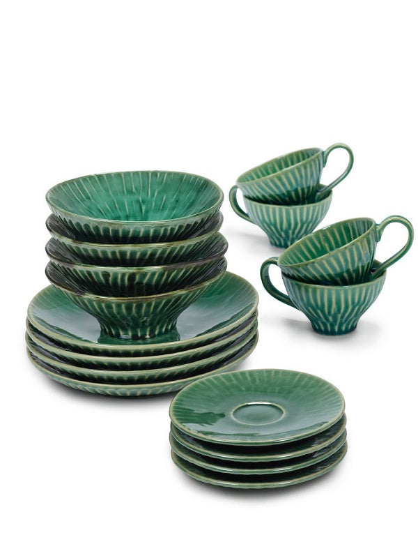 Serax Frühstücksset VERDE LANZA 16 tlg. von Pascale Naessens grün