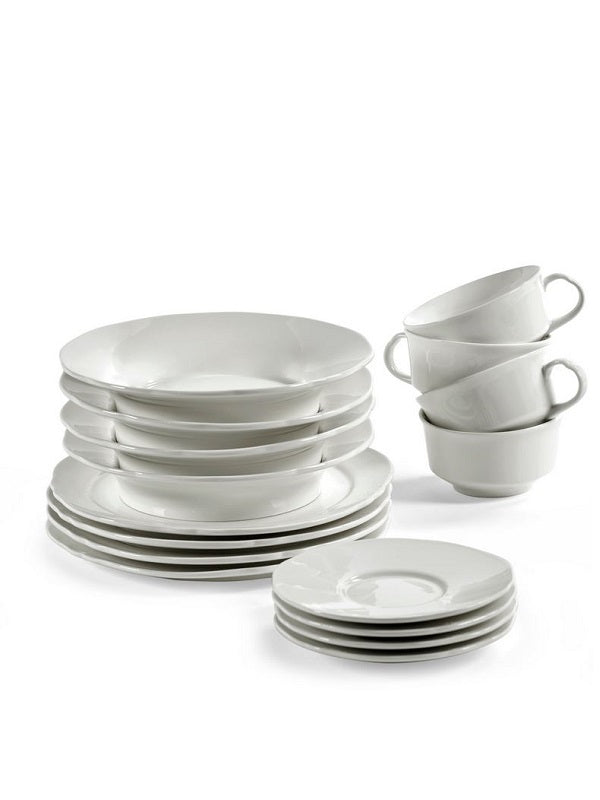 Serax SILHOUETTE Frühstücksset 16 tlg. weiß Geschirrset von Sergio Herman