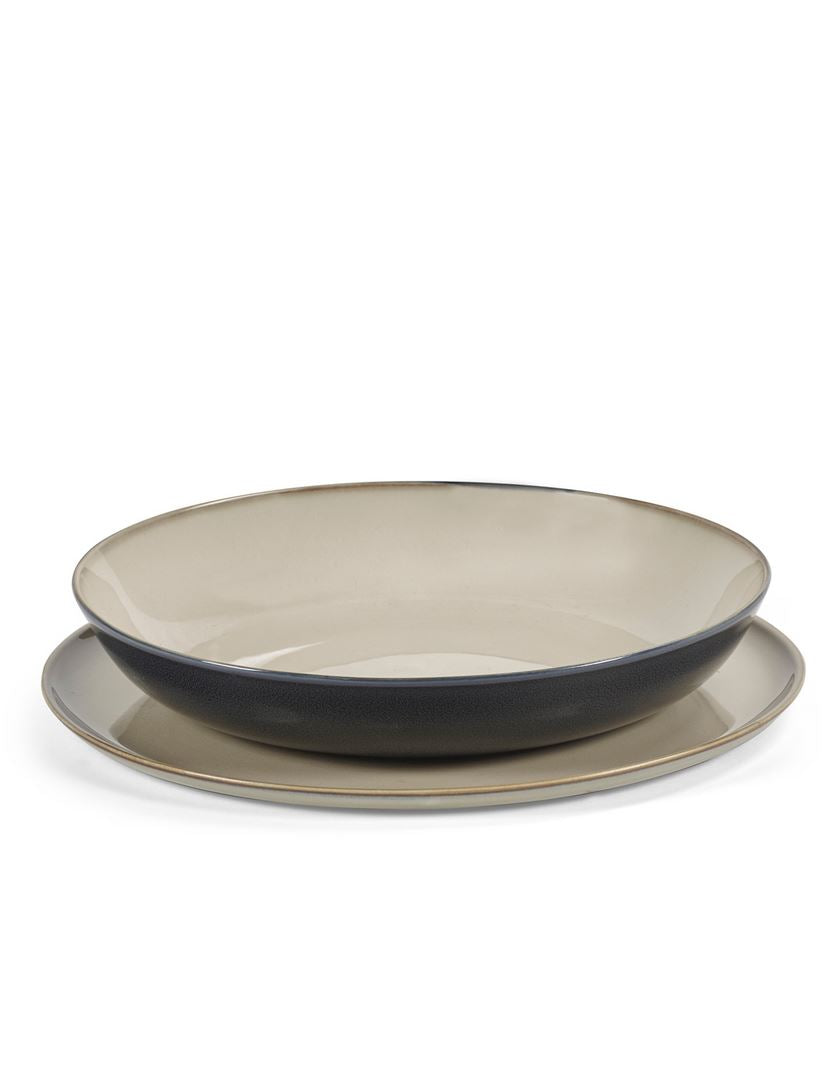Serax Keramik Dinnerset misty grey 8 tlg. Terres de Reves von Anita le Grelle