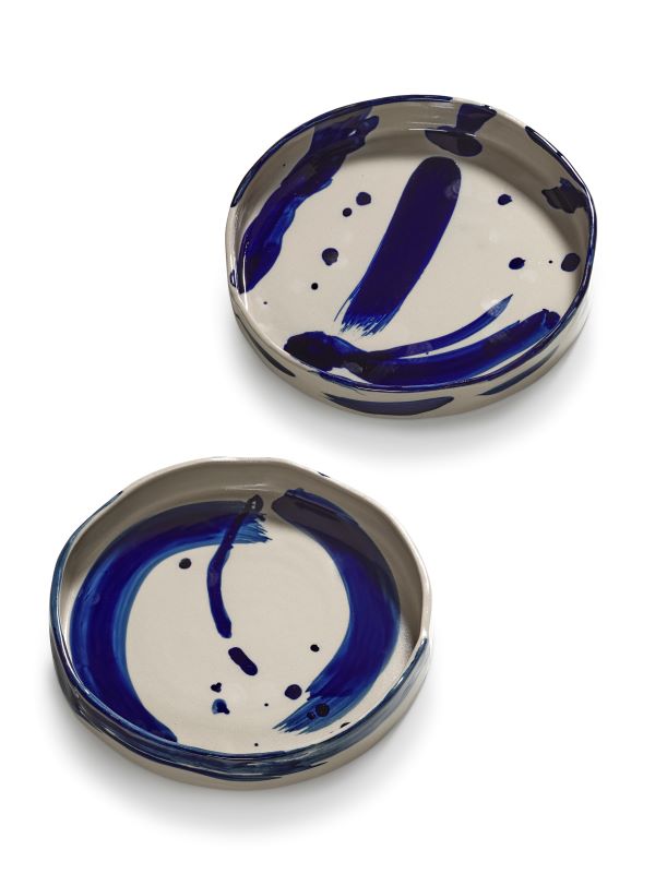 Serax Teller SOPHIA Pastateller 2er Set D20xH3cm beige-blau Marie Michielssen