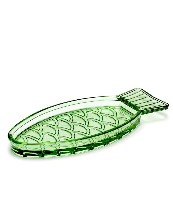 Serax Fischschale Fish&Fish von Paola Navone grün, 23x10xH2cm