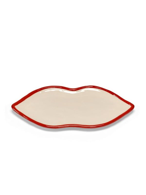 Serax Schale Lippen L Servierschale Kussmund von Wouters & Hendrix L25,5cm