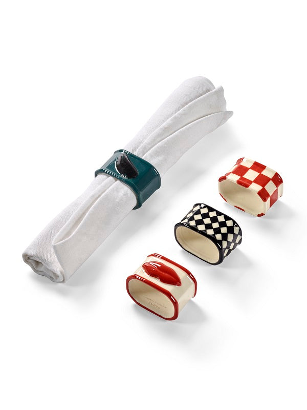 Serax Serviettenringe Les Objets Mouleversants 4er Set Wouters & Hendrix L4,8cm