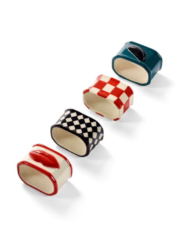 Serax Serviettenringe Les Objets Mouleversants 4er Set Wouters & Hendrix L4,8cm