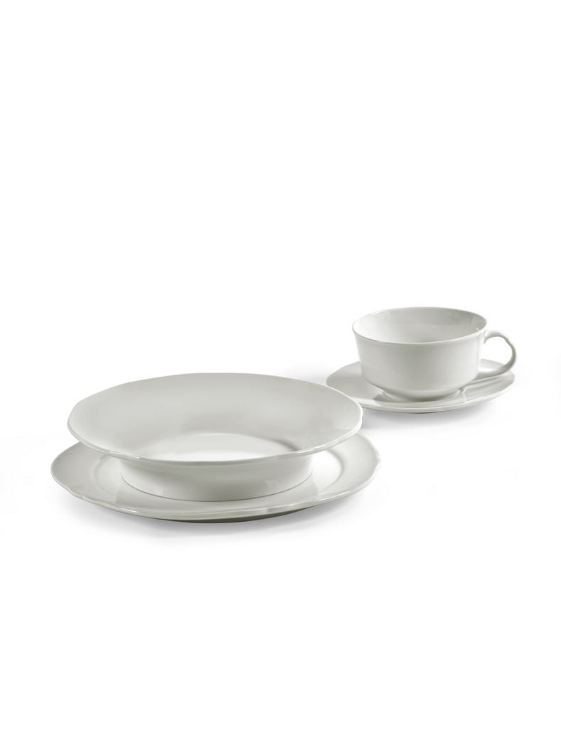 Serax SILHOUETTE Frühstücksset 16 tlg. weiß Geschirrset von Sergio Herman