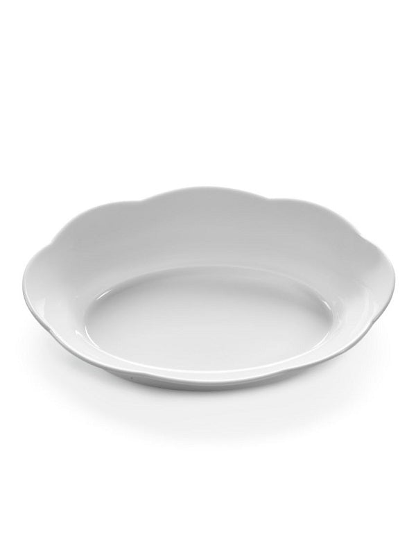 Serax Servierschüssel SILHOUETTE oval M Schale weiß Sergio Herman L27,2xB18,9xH6cm
