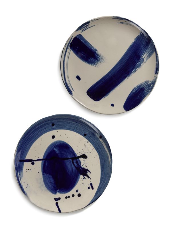 Serax Teller SOPHIA Speiseteller beige-blau 2er Set von Marie Michielssen