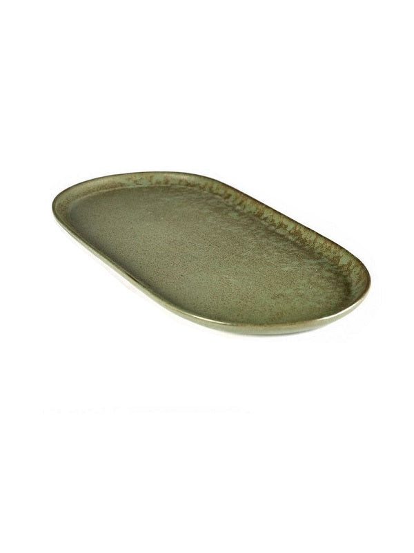 Serax Surface Tapas Teller L camo green L35,5cm von Sergio Herman