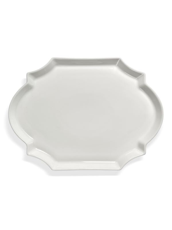Serax Tablett Servierplatte oval WHITE PERLE FINE Les Objets Mouleversants L36,6cm