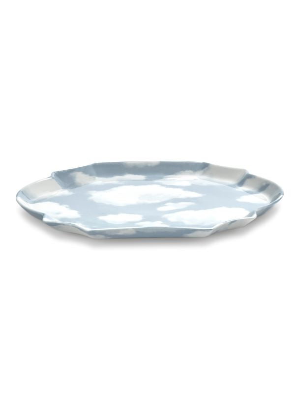 Serax Servierplatte RÊVES DE RÊVES hellblau oval Tablett Wolken Les Objets Mouleversants