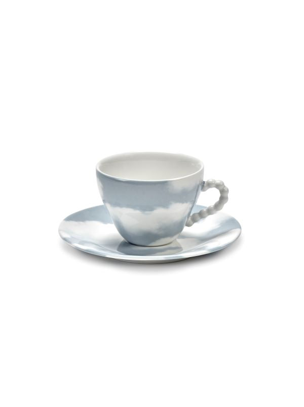 Serax Tasse mit Untertasse RÊVES DE RÊVES hellblau Wolkenmuster Les Objets Mouleversants
