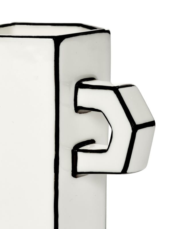 Serax doppelte Espressotasse CARTE BLANCHE weiß-schwarz Annebet Philips