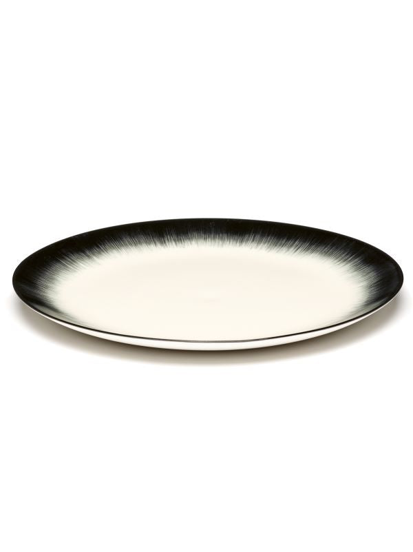 Serax Ann Demeulemeester DÉ Teller D28cm Var 4 cremeweiß-schwarz