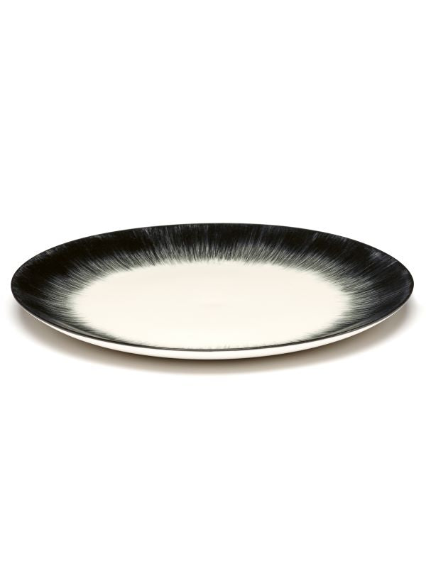 Serax Ann Demeulemeester DÉ Teller D28cm Var 5 cremeweiß-schwarz