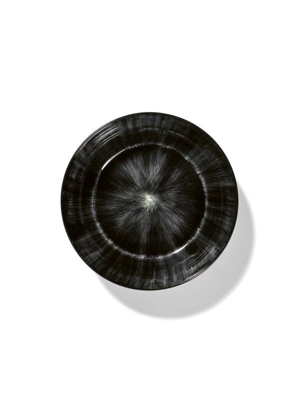 Serax Teller DÉ tief D18,5cm Var C Ann Demeulemeester cremeweiß-schwarz