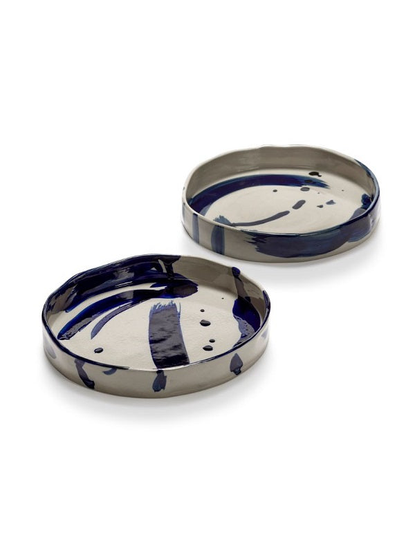 Serax Teller SOPHIA Pastateller 2er Set D20xH3cm beige-blau Marie Michielssen