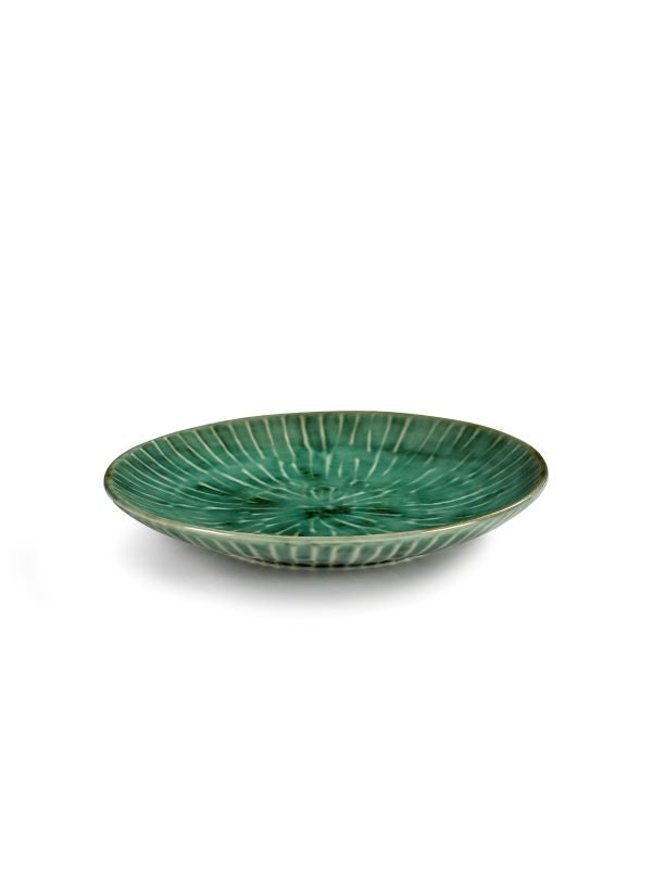 Serax Teller VERDE LANZA D23,7xH3cm Vorspeisenteller von Pascale Naessens grün