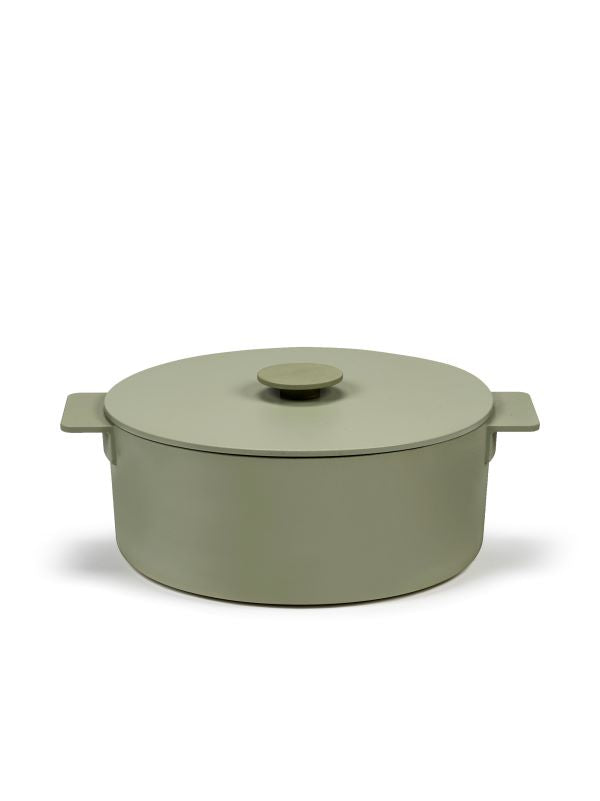 Serax Topf Surface Kochtopf Gusseisen camogreen D29cm -5,5L