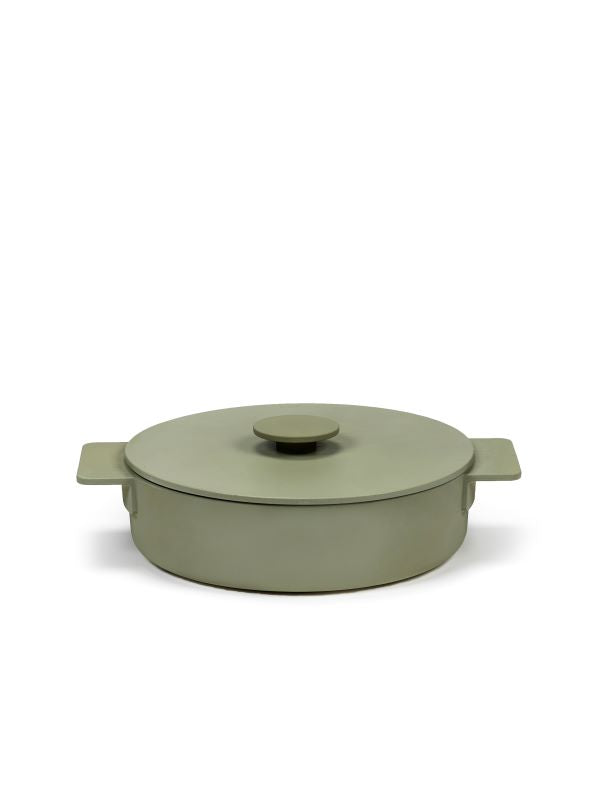 Serax Surface Bratpfanne Kasserolle D26cm camogreen Gusseisen -2,6L