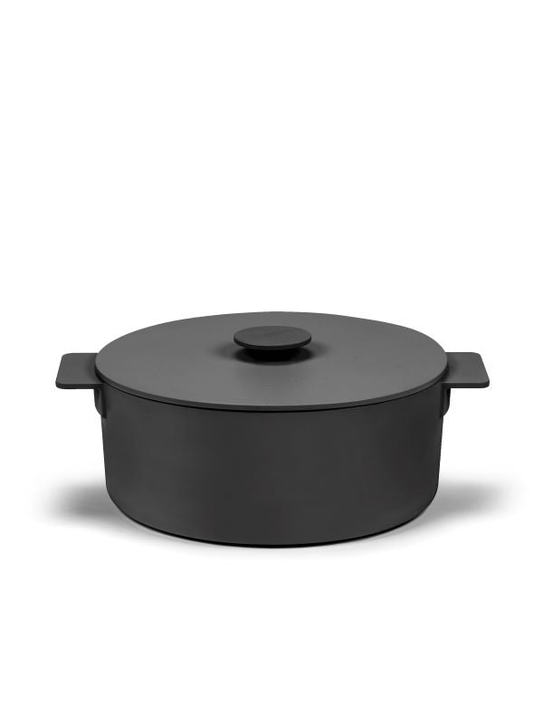 Serax Surface Topf Kochtopf Gusseisen schwarz D29cm -5,5L