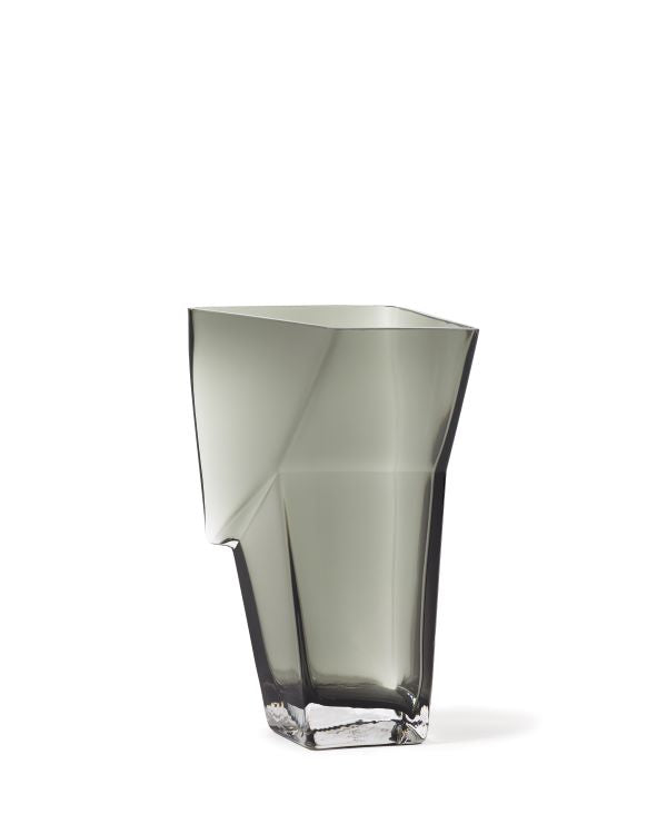 Serax Vase DUNK No 8 Glas grau H33,5cm von Bob Verhelst