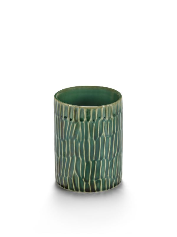 Serax Vase M VERDE LANZA D8,5xH11cm von Pascale Naessens grün