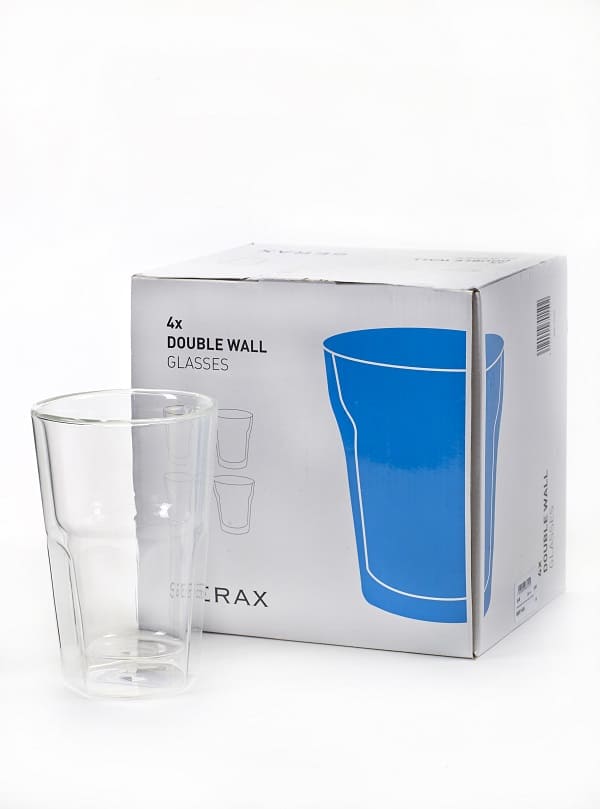 Serax Cappuccinotasse Becher Tasse doppelwandig D8,7xH13cm