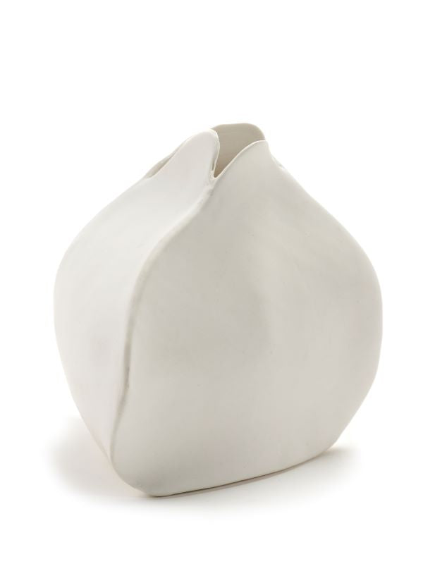 Serax kleine Vase Perfect Imperfection H10cm von Roos van de Velde weiß
