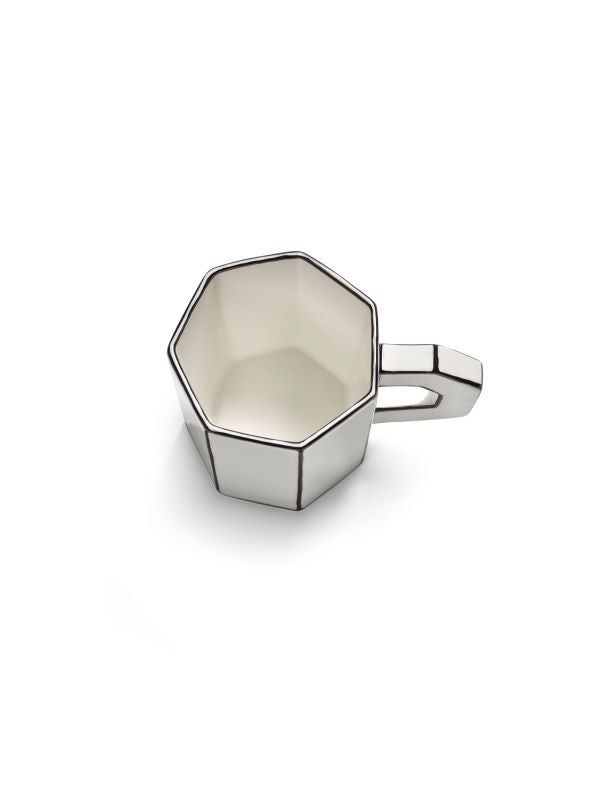 Serax Teetasse CARTE BLANCHE weiß-schwarz von Annebet Philips