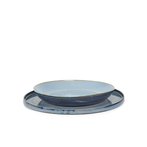 Serax Servierschale smokey blue/dark blue Schale Anita Le Grelle Terres de Reves D29,5xH5cm