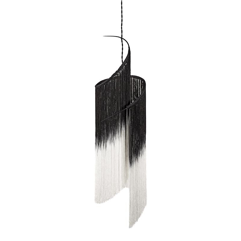 Ann Demeulemeester Hängeleuchte REY 1 Serax Lampe schwarz-weiß 23xH90cm