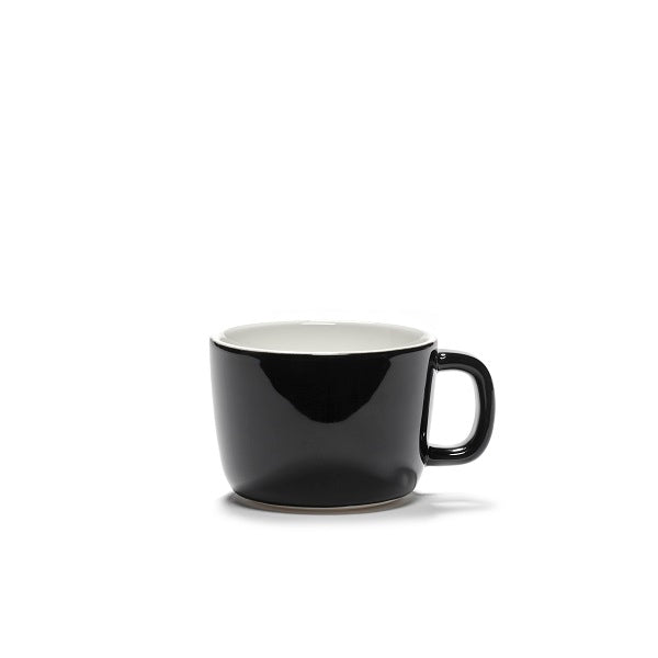 Serax Passe-Partout Cappuccino Tasse Vincent van Duysen schwarz-weiß D8,5cm